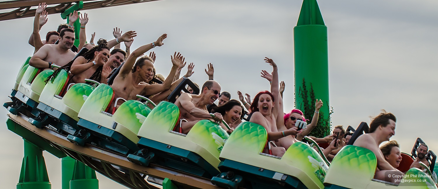 Naked Rollercoaster Riders Return To Southend Adventure Island.